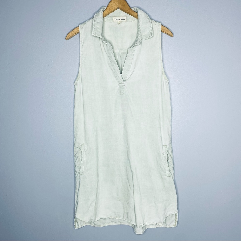 Anthropologie Cloth & Stone Earth Tone Sleeveless Shift Dress